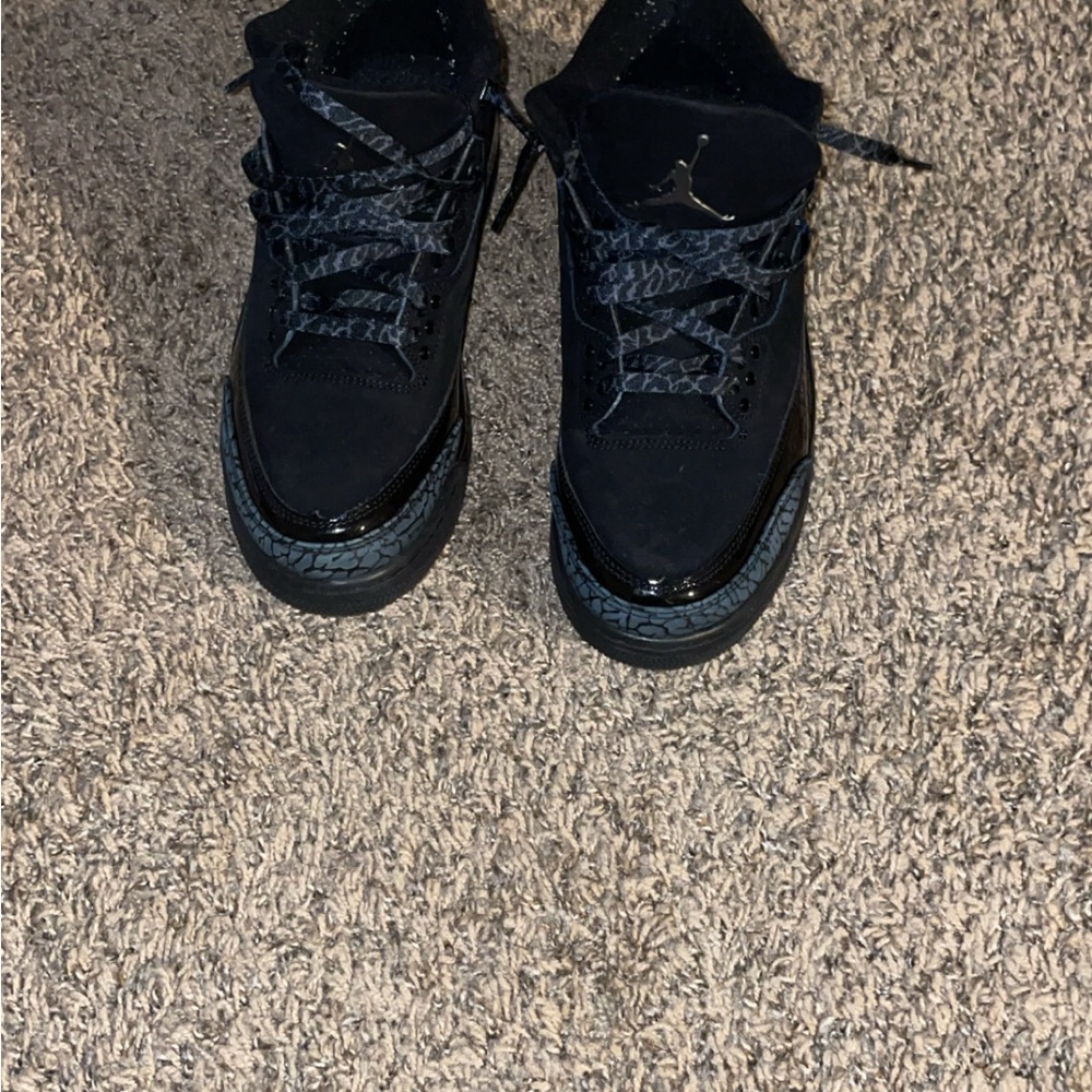 Jordan Black and Gray Men's Sneakers